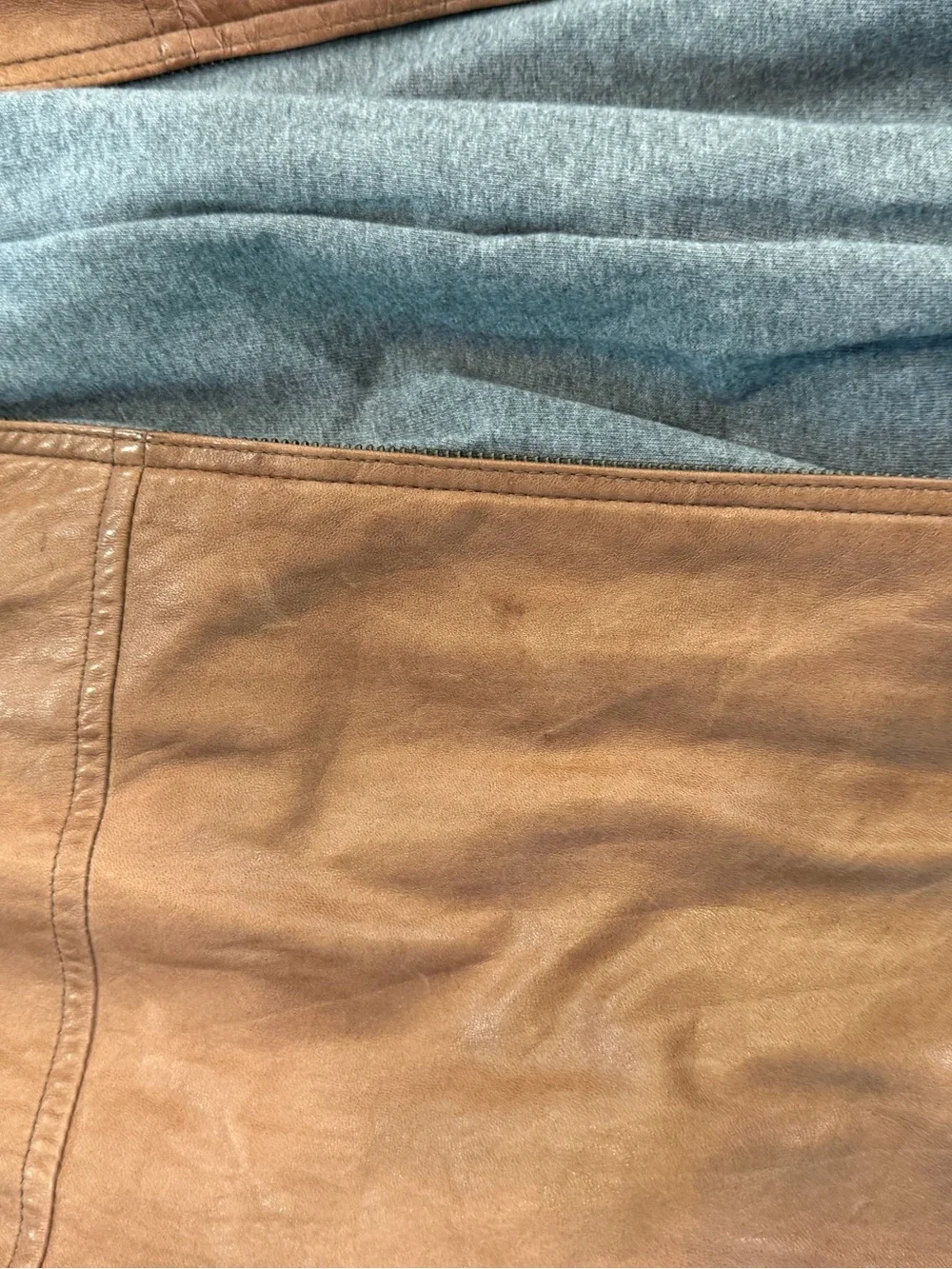 Banana Republic Men's Brown Leather Jacket - Classic Zip Front